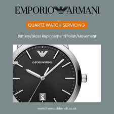 EMPORIO ARMANI Quartz Watch Servicing - Battery/Movement/Polishing