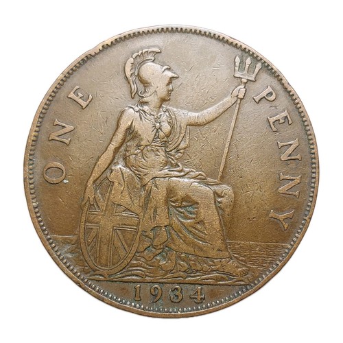1934 penny george v - 1934,