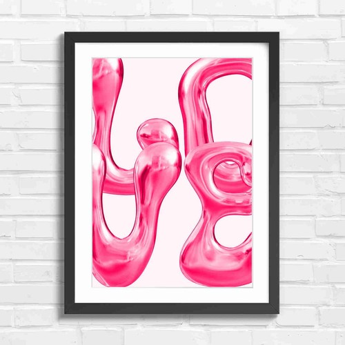 Chrome abstract sculpture - chrome, art