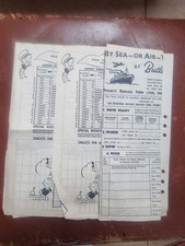 Vintage 1958 priority booking form for a Butlin's holiday camp in Mosney,Ireland