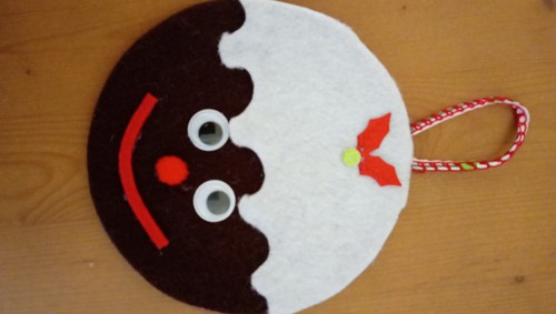 Upcycled christmas pudding - christmas,