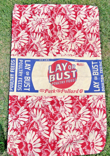 Vintage chicken feed sack - vintage,