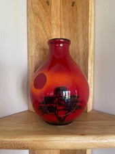 Poole Pottery Red African Sky