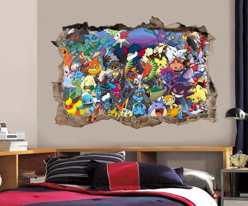 Pokemon wall decal - pokemon, removable