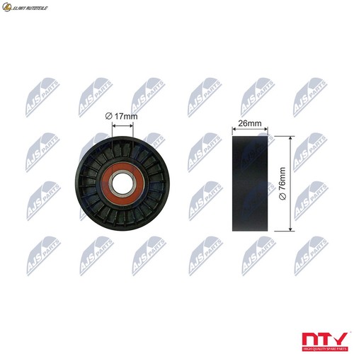 Puller guide pulley ribbed - puller,