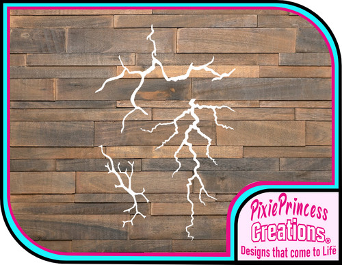 Lightning mylar stencil - lightning,
