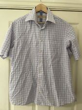Mens Shirt Size Large Collezione 42-43 16.5-17 Short Sleeve M&S
