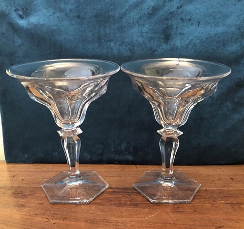 Pair victorian glass - pair,