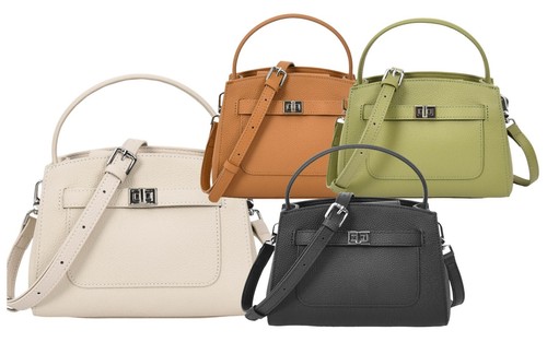 Womens real leather handbag - womens,