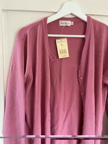 Bonmarche dusky pink cardigan - bonmarche,