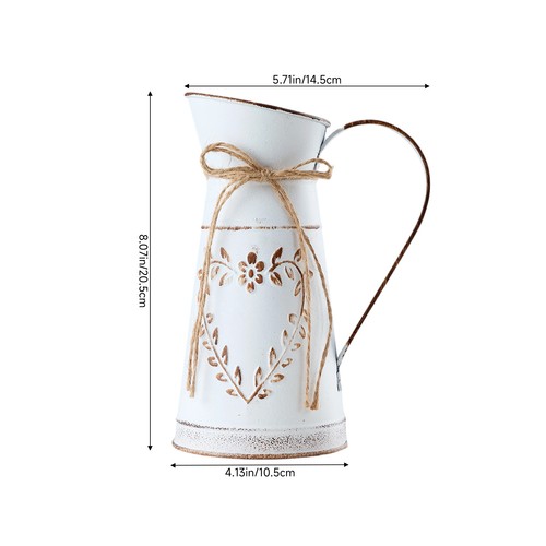 Metal vase shabby - vase, chic