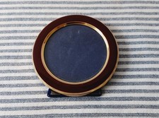 Lovely Small Red And Gold Round Photo Frame Art Deco Style Home Decor