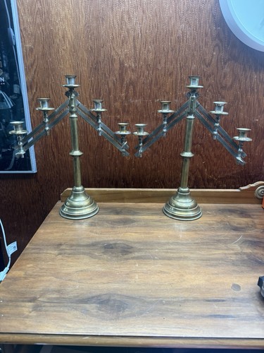 Vintage church candelabra - vintage,