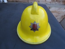 OBSOLETE CROMWELL FIRE FIGHTERS YELLOW HELMET DATED 1992 SIZE MEDIUM