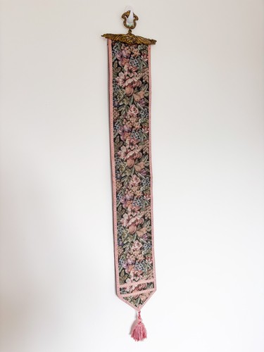 Vintage tapestry bell pull - vintage,