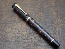 Visconti Classic Marbled Celluloid with Medium Steel Nib
