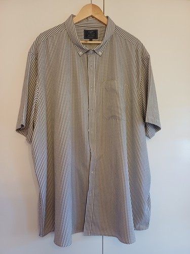 Mens brown white shirt - ,