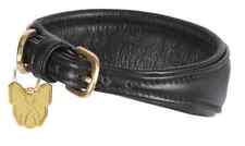 Shires Digby & Fox Padded Greyhound Leather Dog Collar, 4 Sizes, 3 Colours
