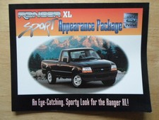 FORD RANGER XL Sport Appearance Package orig 1995 USA Mkt Sales Leaflet Brochure
