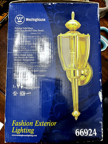 Westinghouse polished brass