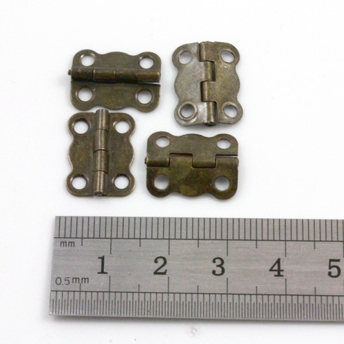 Plated miniature hinges - 10,