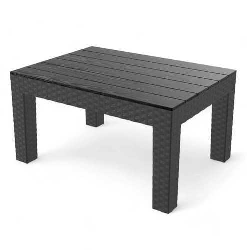 Black rattan effect - black, garden