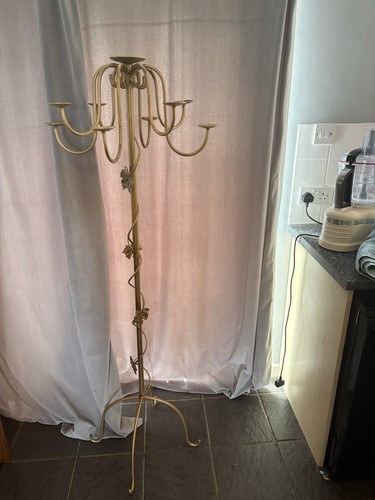 Tall brass floor - brass, floor-standing