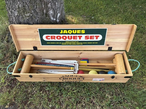 Vintage jaques croquet set - ,