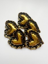 Set of 5 Vintage 22mm Gold and