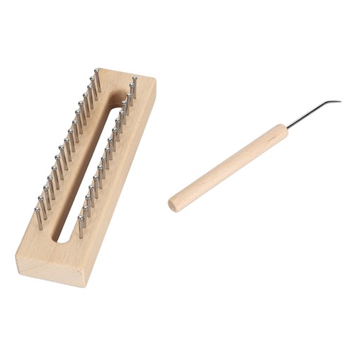 Wooden knitting loom with - knitting,
