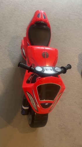 Red kids motorcycle bike ride - red,