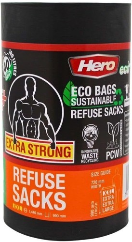 Hero heavy duty bin bags - x,