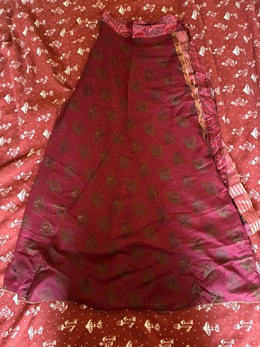 Indian silk skirt made from - made,
