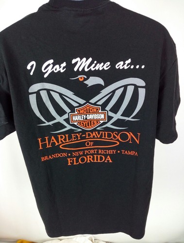 Harley davidson shirt lg - davidson, t