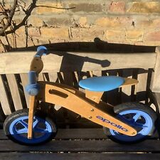 Apollo Wooden Balance Bike Kids Blue Needs New Inner Tyre Tubes Learn