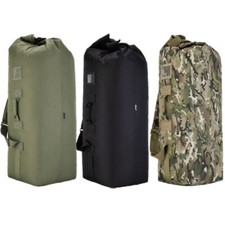 British Army Style Duffle Kit Bag 75L 115L Tool Holdall Camo Rucksack MILITARY