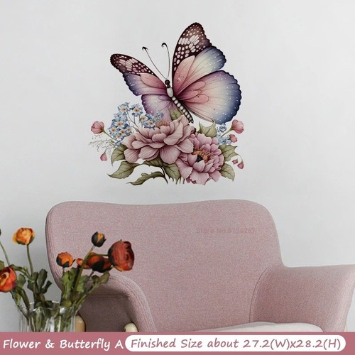 Removable butterfly flowers - removable,