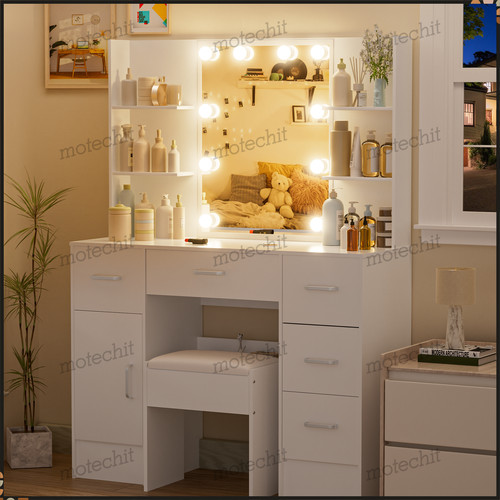 Dressing table with - with, lights