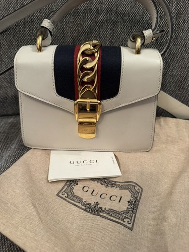 Gucci sylvie mini white - sylvie,