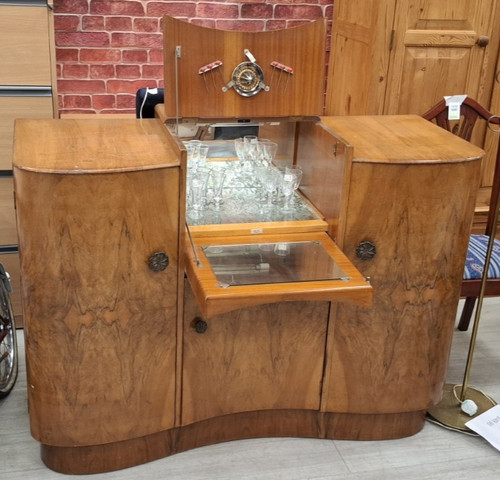 Vintage walnut pull down - walnut, pull-down