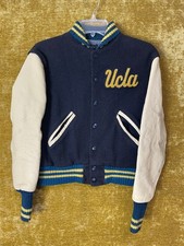 VTG UCLA Student's Store Varsity Letterman Jacket Wool Leather Fits Small