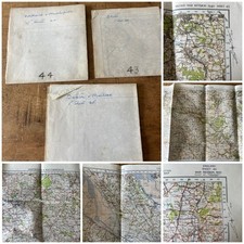 3x War Revision Ordnance Survey Maps 1940 Sheets 43,44 & 45. See Details & Pics
