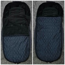 Silver Cross Wayfarer/Pioneer Cosytoes/Footmuff in Sapphire Colourway RRP: £90