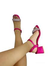 Bridal Party Ladies Sandals Womens Diamante Open Toe High Heel Comfy Shoes