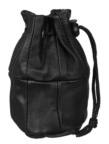 Soft leather drawstring wrist - soft,