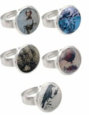 VICTORIAN STEAM PUNK ADJUSTABLE RING JEWELLERY VARIOUS STEAMPUNK STYLES