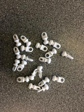 CURTAIN GLYDERS HOOKS WHITE