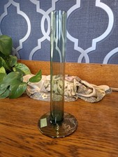 Vintage IKEA Vase Green Glass Tube Shape 700.676.57 16789 Bud Vase Home Decor