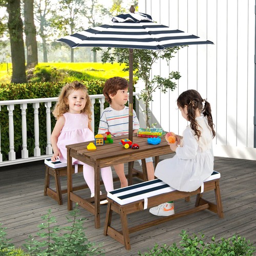 Kids picnic table bench - kids, w/