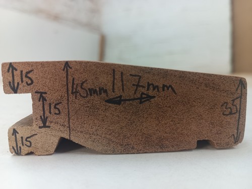 117mm x 45mm kiln - x,